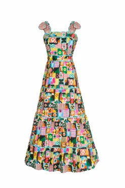 Celia B Arafura Dress Multi Clearance