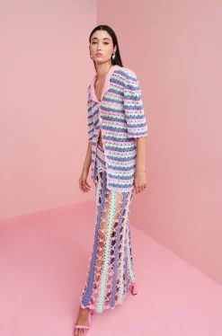 Celia B Argento Skirt- Blue Online