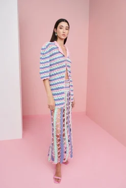 Celia B Argento Skirt- Blue Online