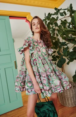 Celia B Coral Dress Green Online
