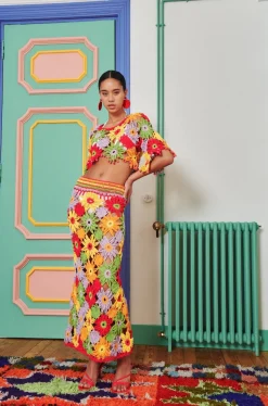 Celia B Dover Skirt Multi Hot