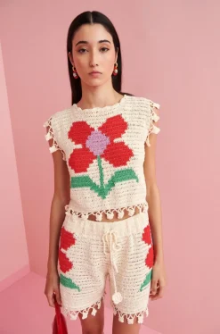 Celia B Gypsy Top White New