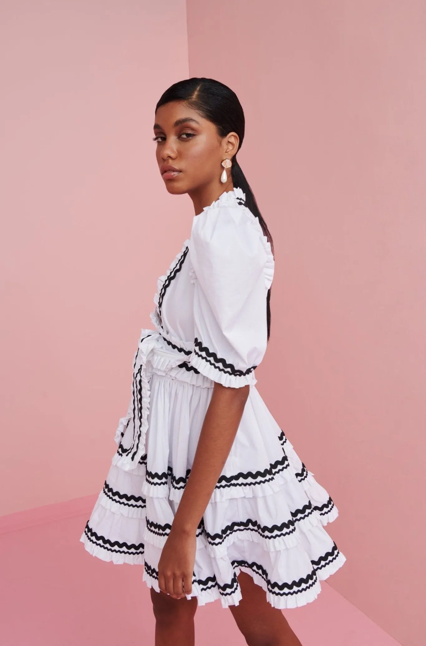 Celia B Hortensia Dress White New