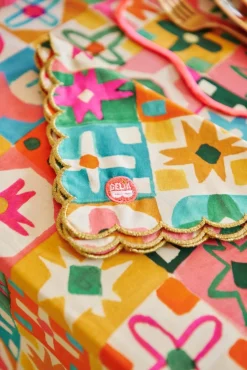 Celia B Mosaic Napkins Set Of Two Outlet