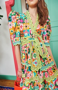 Celia B Oden Dress Multi New