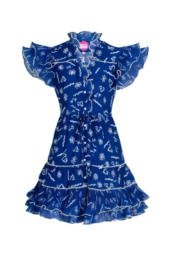 Celia B Sabrina Dress Blue Hot