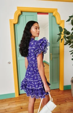 Celia B Sabrina Dress Blue Hot