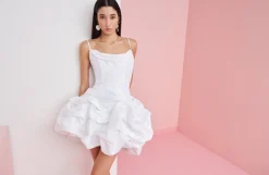 Celia B Serenity Dress Neon White Outlet