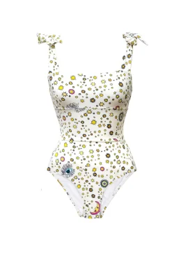 Celia B Starry Night Bathing Suit-White Sale