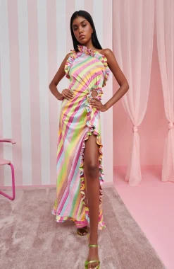 Celia B Varuna Dress Stripes New