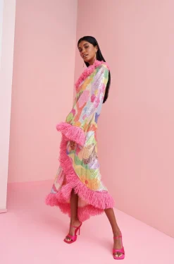 Celia B Willow Dress Multi Clearance