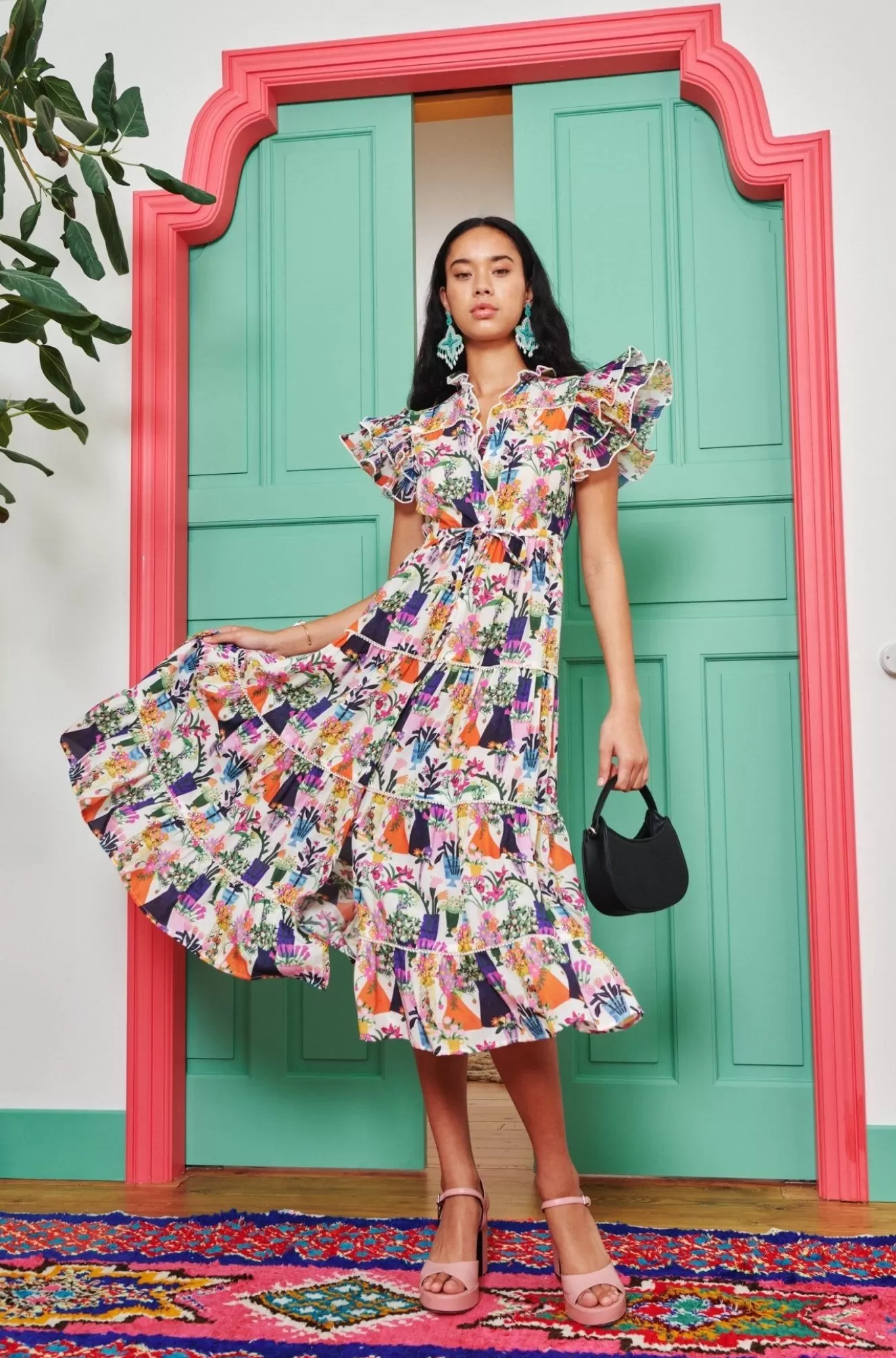 Aruna Dress -Multi | Celia B Clearance