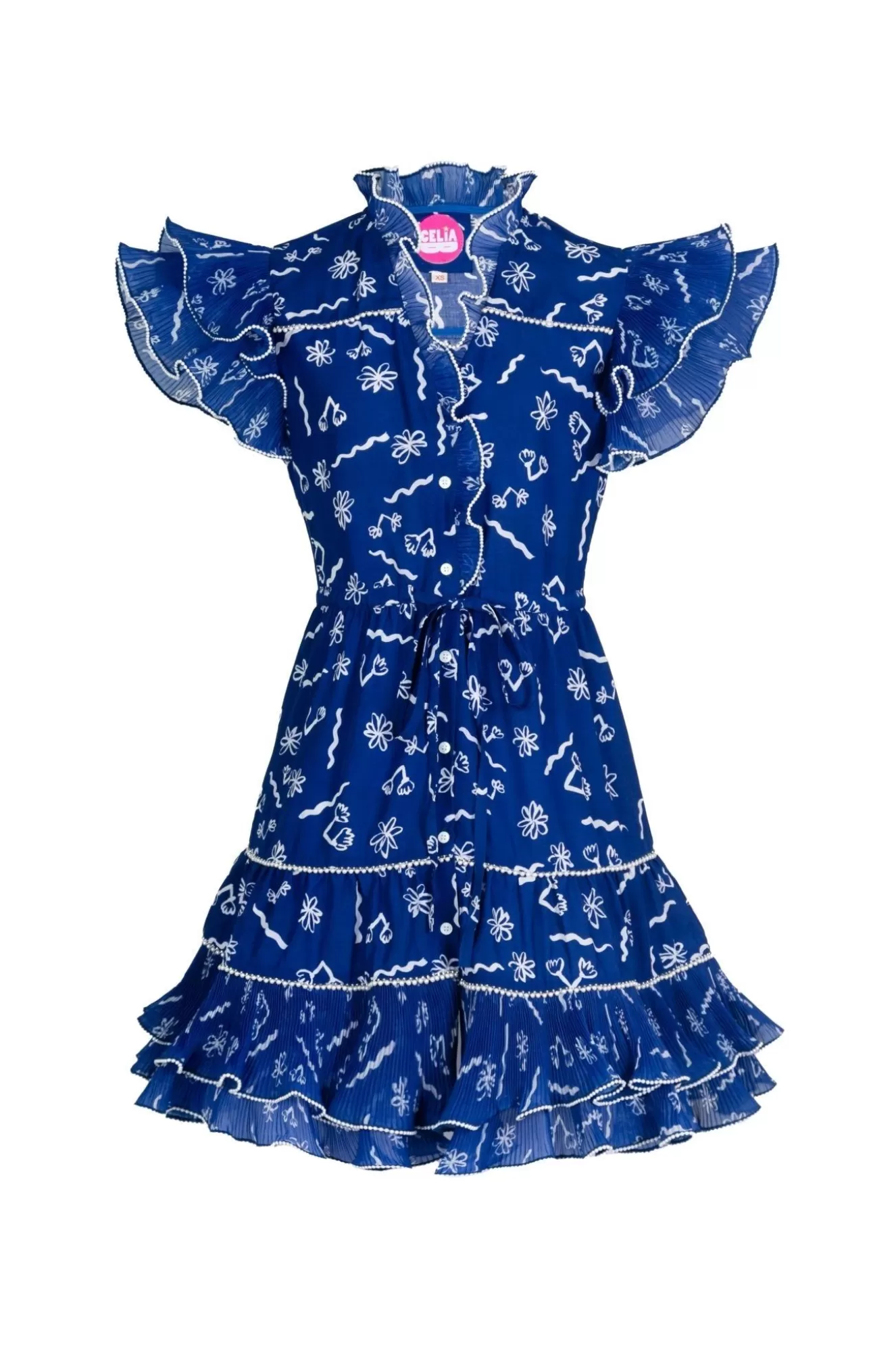 Sabrina Dress Blue | Celia B Hot