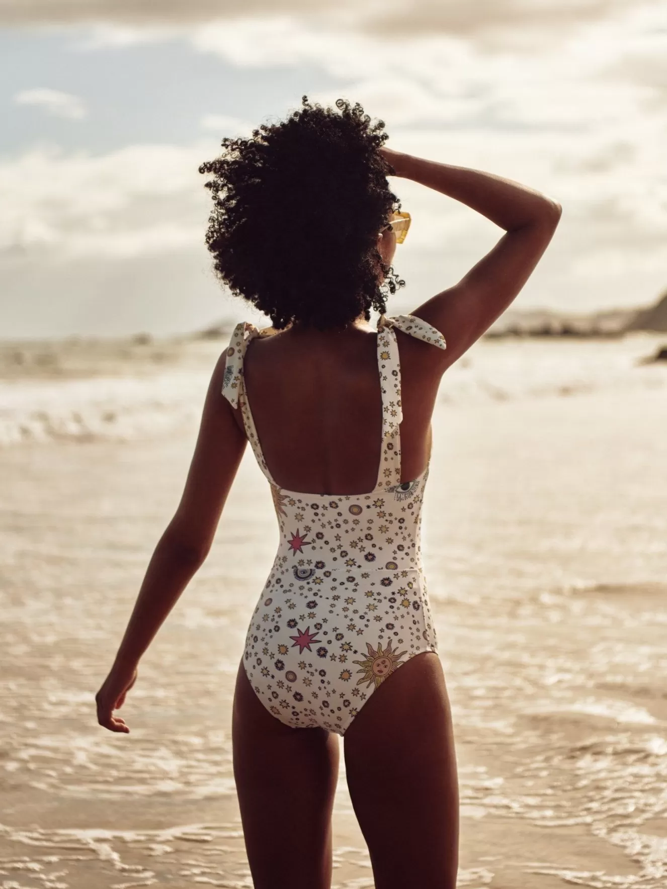 Starry Night Bathing Suit-White | Celia B New