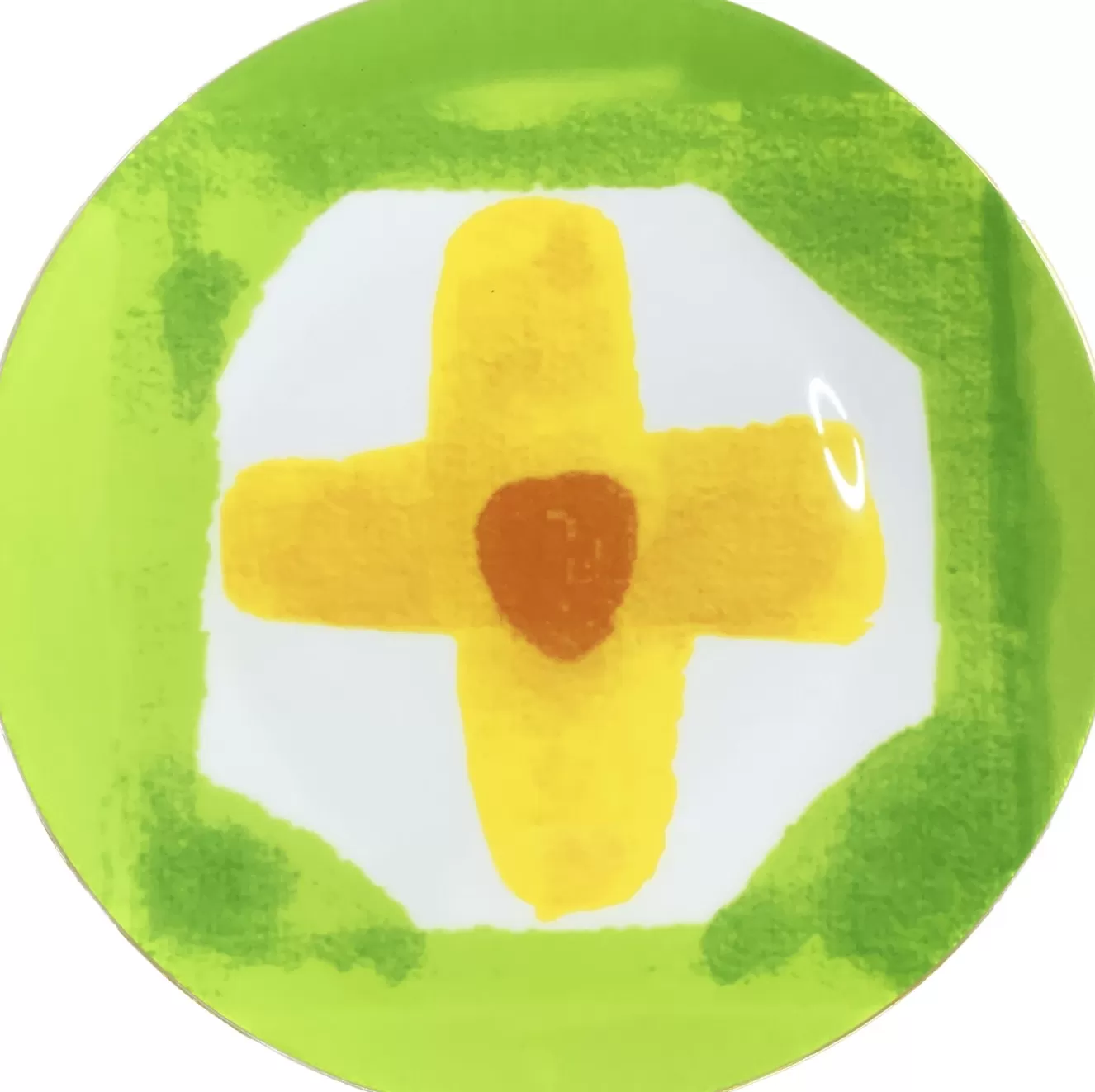 Yelow Iris Plate Set Of Two | Celia B Discount